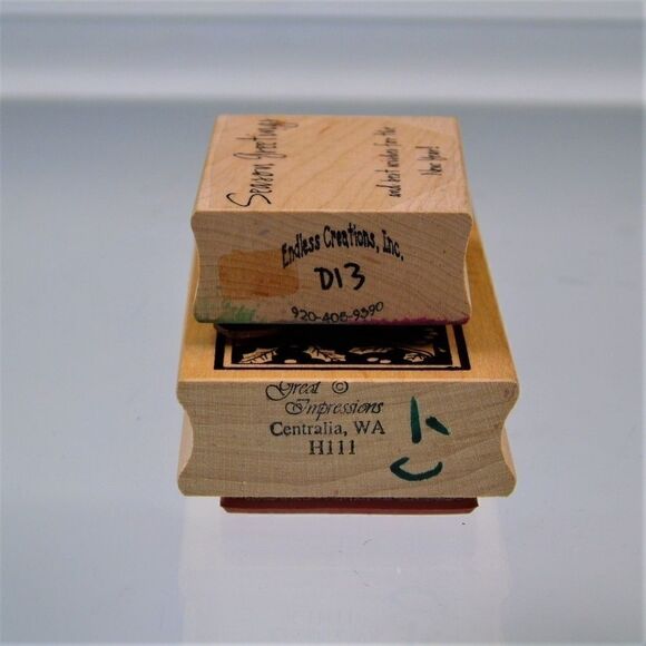 JOY Season Greetings 2 Christmas Craft Stamps - Picture 5 of 5